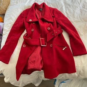 Red Bebe trench coat